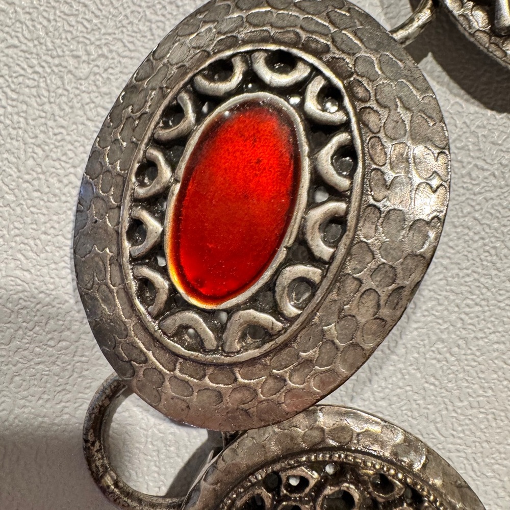 Vtg Chico’s Keys Chain Belt Silver - Picture 5 of 13